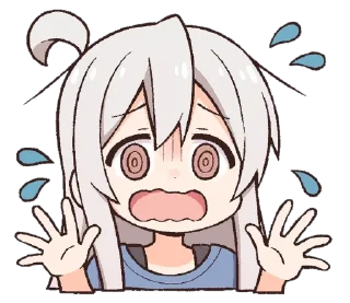 😰 emoji ONIICHAN WA OSHIMAI Telegram sticker 7 of 24