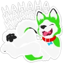 😆 emoji Furry Telegram sticker 17 of 61
