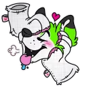 👅 emoji Furry Telegram sticker 13 of 61