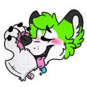 👅 emoji Furry Telegram sticker 12 of 61