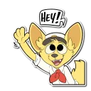 👋 emoji Axel Sparkster Telegram sticker 10 of 43