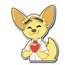 ❤ emoji Axel Sparkster Telegram sticker 14 of 43