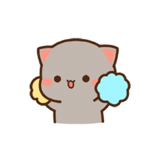😊 emoji 蜜桃貓小表情02 @kal_pc Telegram sticker 17 of 24