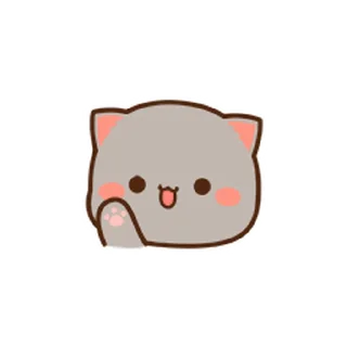 😊 emoji 蜜桃貓小表情02 @kal_pc Telegram sticker 6 of 24