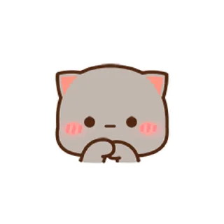 😊 emoji 蜜桃貓小表情02 @kal_pc Telegram sticker 16 of 24