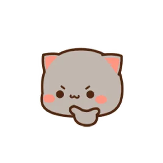 😊 emoji 蜜桃貓小表情02 @kal_pc Telegram sticker 12 of 24
