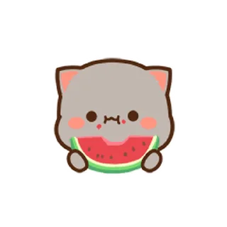 😊 emoji 蜜桃貓小表情02 @kal_pc Telegram sticker 18 of 24