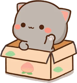 😊 emoji Peach cat 蜜桃貓 (21) @kal_pc Telegram sticker 10 of 24