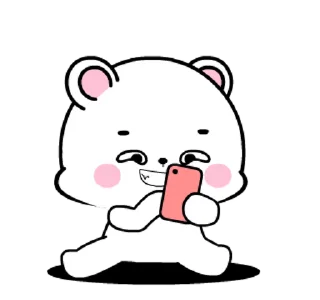 ⭐ emoji 🍭@Mycute_stickers white bear 12 Telegram sticker 5 of 24