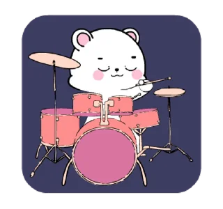 ⭐ emoji 🍭@Mycute_stickers white bear 12 Telegram sticker 12 of 24