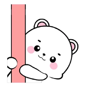 ⭐ emoji 🍭@Mycute_stickers white bear 12 Telegram sticker 1 of 24