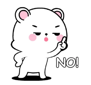 ⭐ emoji 🍭@Mycute_stickers white bear 12 Telegram sticker 8 of 24