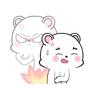 ⭐ emoji 🍭@Mycute_stickers white bear 12 Telegram sticker 24 of 24