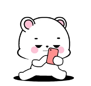 ⭐ emoji 🍭@Mycute_stickers white bear 12 Telegram sticker 4 of 24