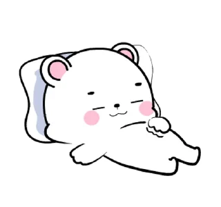 ⭐ emoji 🍭@Mycute_stickers white bear 12 Telegram sticker 11 of 24