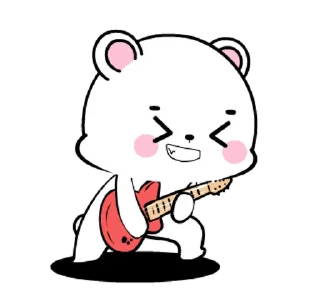 ⭐ emoji 🍭@Mycute_stickers white bear 12 Telegram sticker 3 of 24