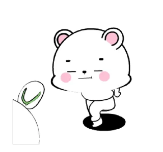 ⭐ emoji 🍭@Mycute_stickers white bear 12 Telegram sticker 14 of 24