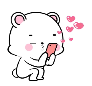 ⭐ emoji 🍭@Mycute_stickers white bear 12 Telegram sticker 10 of 24