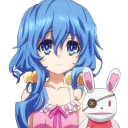 😕 emoji Date A Live - Yoshino  四糸乃 Telegram sticker 9 of 81