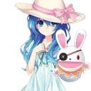 👊 emoji Date A Live - Yoshino  四糸乃 Telegram sticker 15 of 81