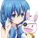 ✋️ emoji Date A Live - Yoshino  四糸乃 Telegram sticker 8 of 81