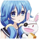 😦 emoji Date A Live - Yoshino  四糸乃 Telegram sticker 7 of 81
