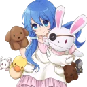 😇 emoji Date A Live - Yoshino  四糸乃 Telegram sticker 3 of 81