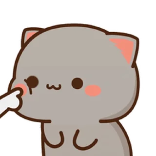 😊 emoji Peach cat 蜜桃貓 (25) @kal_pc Telegram sticker 22 of 24