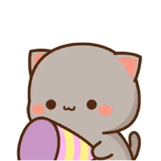 😊 emoji Peach cat 蜜桃貓 (25) @kal_pc Telegram sticker 6 of 24