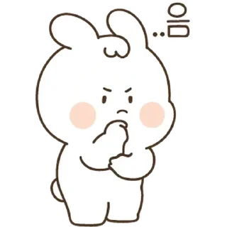 🤔 emoji ✿֟፝͜͡ʙᴜɴɴʏ֟፝ᴢɪɴʜᴏs❥ @stickersdaManu Telegram sticker 14 of 63