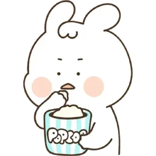 🍿 emoji ✿֟፝͜͡ʙᴜɴɴʏ֟፝ᴢɪɴʜᴏs❥ @stickersdaManu Telegram sticker 12 of 63
