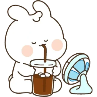 🥤 emoji ✿֟፝͜͡ʙᴜɴɴʏ֟፝ᴢɪɴʜᴏs❥ @stickersdaManu Telegram sticker 11 of 63