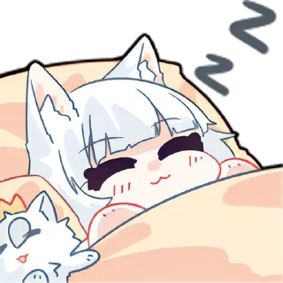 😴 emoji 白雪アリア Telegram sticker 12 of 33