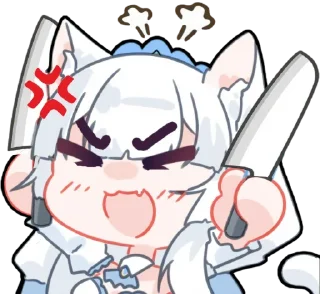 😠 emoji 白雪アリア Telegram sticker 20 of 33