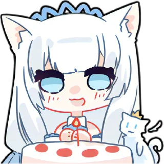 🎂 emoji 白雪アリア Telegram sticker 5 of 33