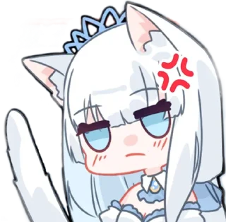 😤 emoji 白雪アリア Telegram sticker 18 of 33