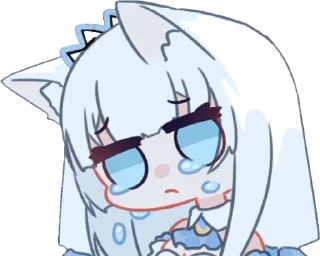 😢 emoji 白雪アリア Telegram sticker 8 of 33