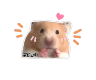 Sticker from Hamsters🐹💕 @Sigilo_packs
