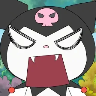 😊 emoji Kuromi baku Telegram sticker 12 of 96