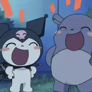 😊 emoji Kuromi baku Telegram sticker 13 of 96