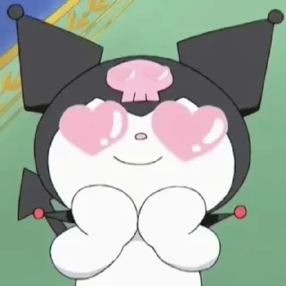 😊 emoji Kuromi baku Telegram sticker 6 of 96