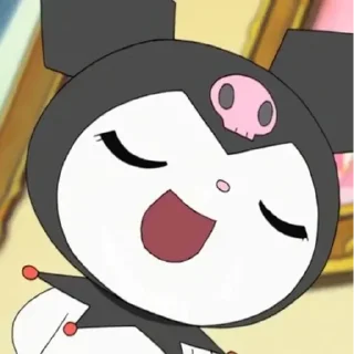 😊 emoji Kuromi baku Telegram sticker 24 of 96