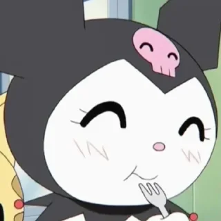 😊 emoji Kuromi baku Telegram sticker 22 of 96