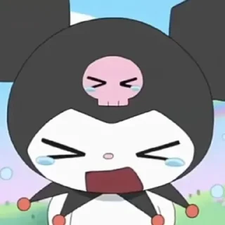 😊 emoji Kuromi baku Telegram sticker 4 of 96