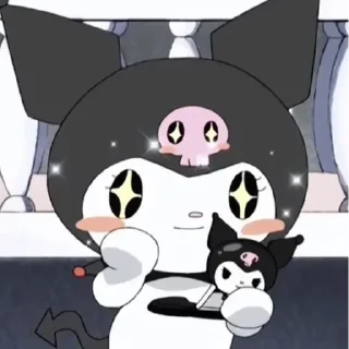 😊 emoji Kuromi baku Telegram sticker 19 of 96