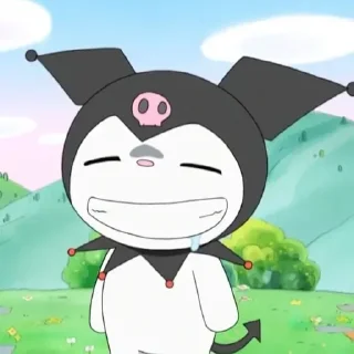 😊 emoji Kuromi baku Telegram sticker 18 of 96