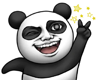 Sticker from Cute panda!!2 | @INPoroject
