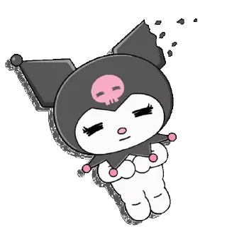 😊 emoji Cute Kuromi @kal_pc Telegram sticker 15 of 24