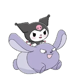 😊 emoji Cute Kuromi @kal_pc Telegram sticker 24 of 24