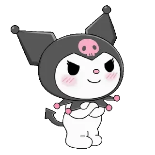😊 emoji Cute Kuromi @kal_pc Telegram sticker 20 of 24